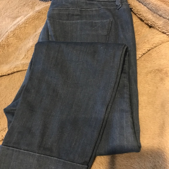 Loft modern skinny ankle cropped jeans 8 petite - Picture 2 of 2